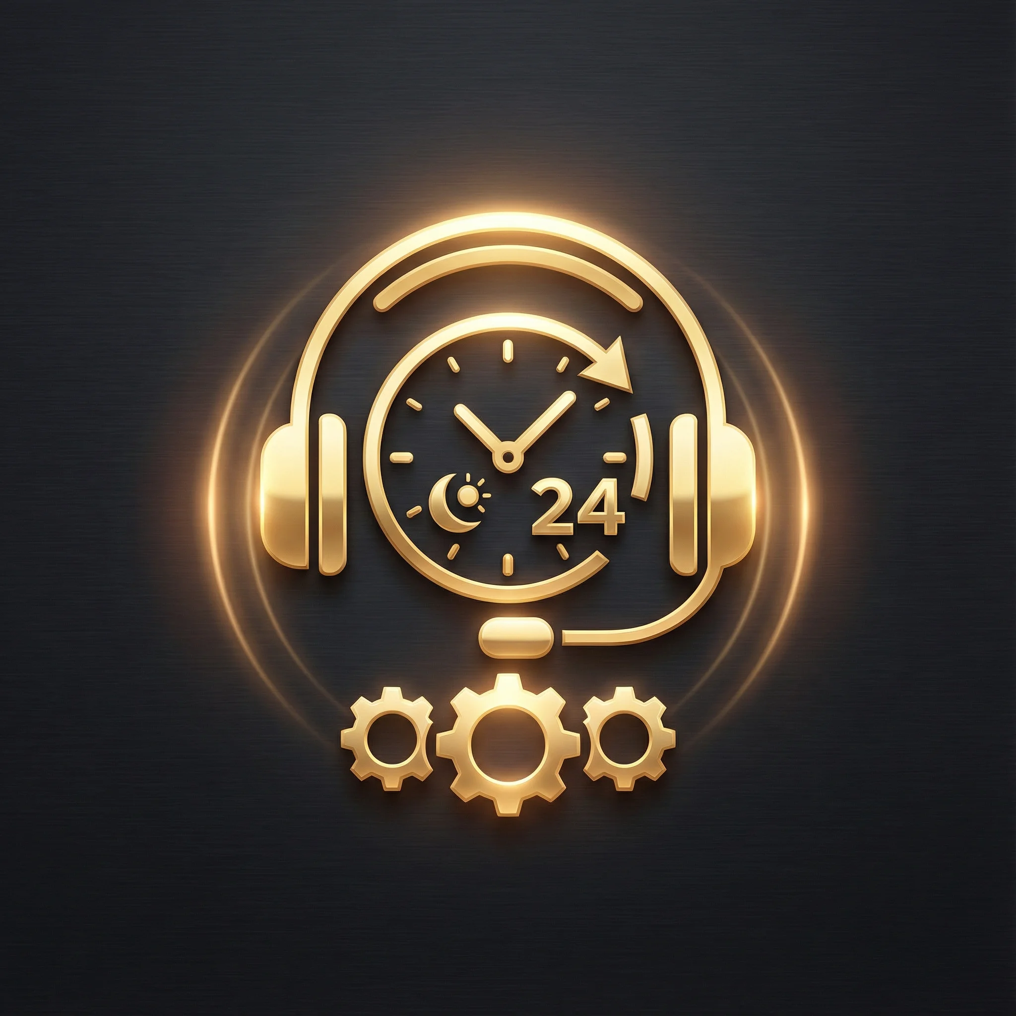 Ícone de suporte ao cliente 24 horas do luvabet